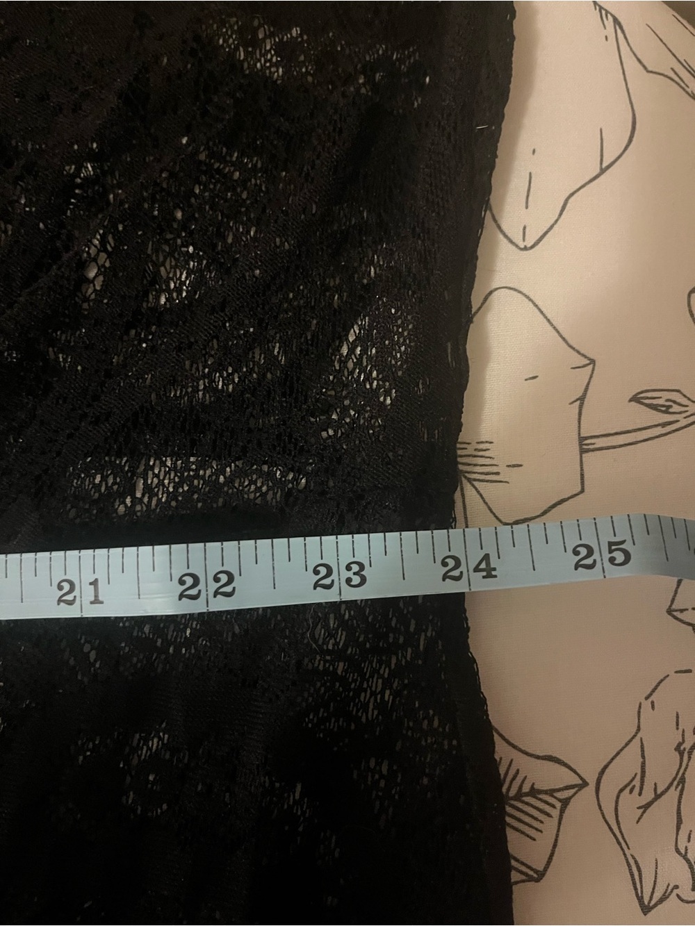Sheer Black Lace Maxi Duster - 3X - Picture 6 of 8